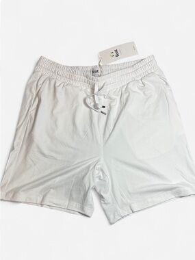 Feat Clothing Men’s Roam Performance Shorts in White  Size Large